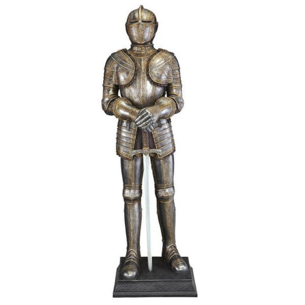 Knight Life Size Medieval Armor Statue Sword